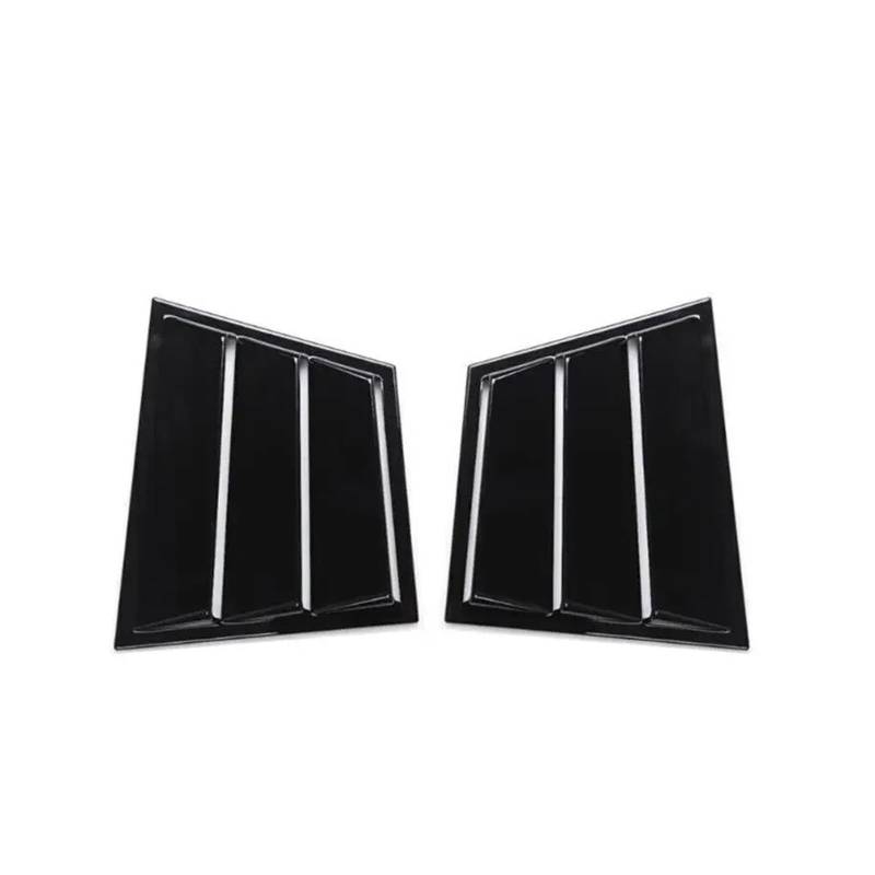 Spoiler Wing Für Mazda 6 Für Atenza 2014-2021 Auto Hinten Jalousie Fenster Seite Shutter Abdeckung Trim Aufkleber Vent Scoop ABS Carbon Faser Zubehör Auto Heckspoiler(Gloss Black) von SIMBAE