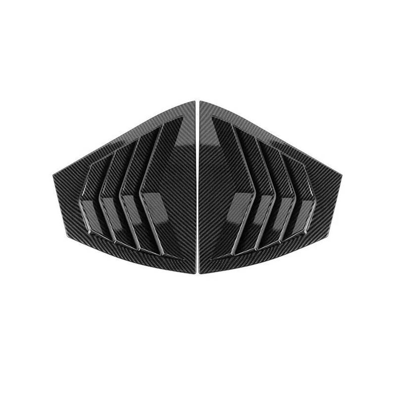 Spoiler Wing Für Nissan Für Sentra Für Sylphy 2020 2021 2022 Auto Heckklappe Fenster Seitenverschluss Abdeckung Trim Aufkleber Vent Scoop ABS Carbon Fiber Heckspoiler(Gloss Black) von SIMBAE