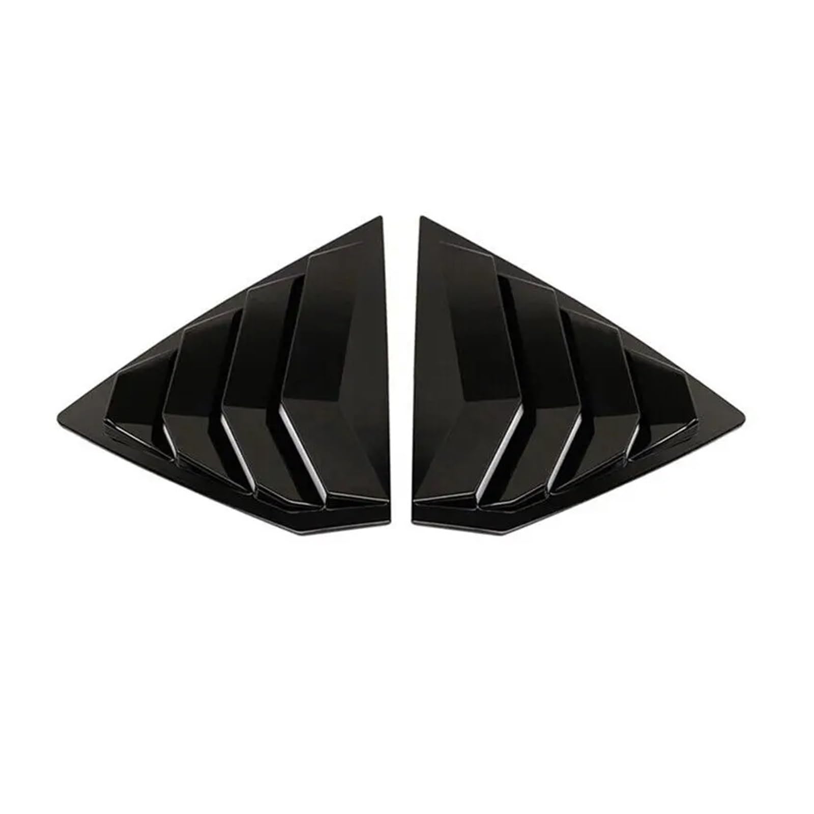 Spoiler Wing Für Opel Für Insignia B 2017-2023 Auto Heckklappe Fenster Seitenverschluss Abdeckung Trim Aufkleber Vent Scoop ABS Carbon Fiber Heckspoiler(Gloss Black) von SIMBAE