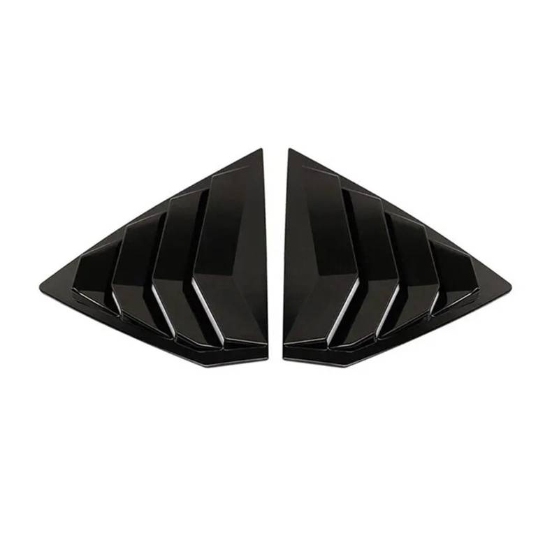 Spoiler Wing Für Opel Für Insignia B 2017-2023 Auto Heckklappe Fenster Seitenverschluss Abdeckung Trim Aufkleber Vent Scoop ABS Carbon Fiber Heckspoiler(Gloss Black) von SIMBAE