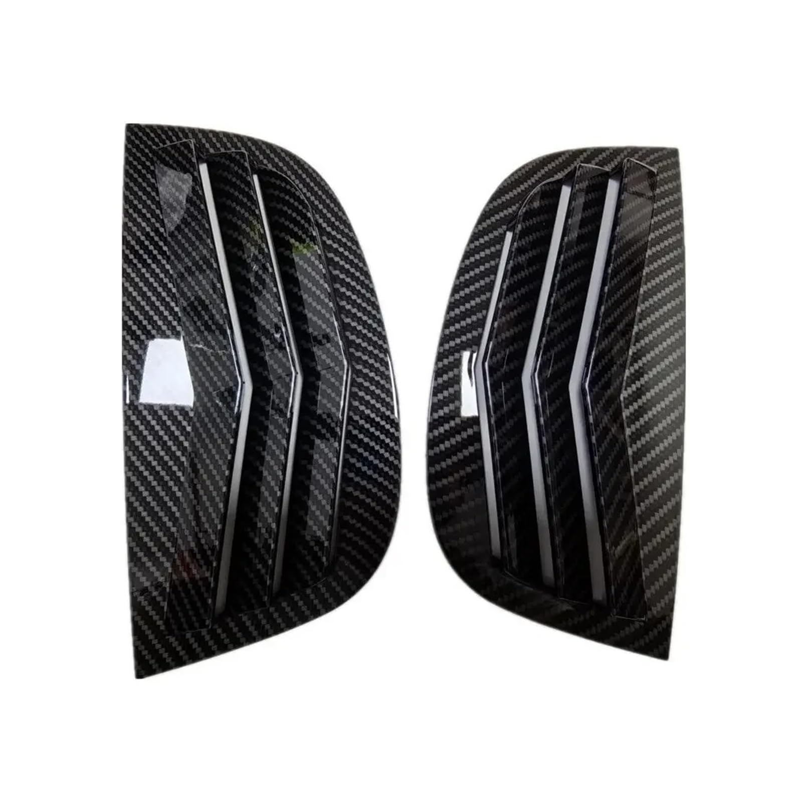 Spoiler Wing Für Peugeot 208 2018 2019 2020 2021 2022 2023 2024 Auto Hinten Jalousie Fenster Seite Shutter Abdeckung Trim Aufkleber Vent Scoop Carbon ABS Heckspoiler(Carbon) von SIMBAE