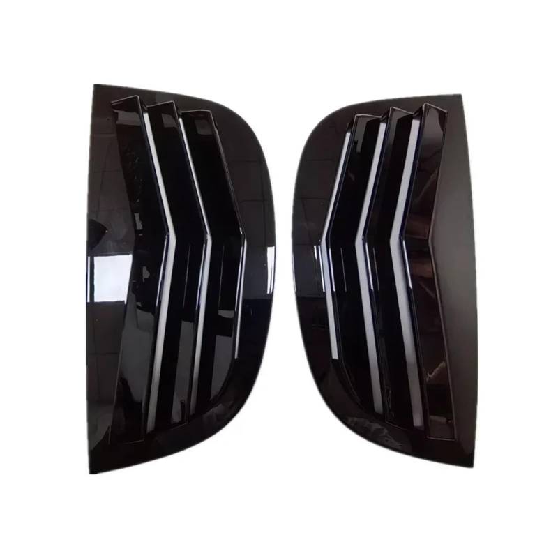 Spoiler Wing Für Peugeot 208 2018 2019 2020 2021 2022 2023 2024 Auto Hinten Jalousie Fenster Seite Shutter Abdeckung Trim Aufkleber Vent Scoop Carbon ABS Heckspoiler(Gloss Black) von SIMBAE