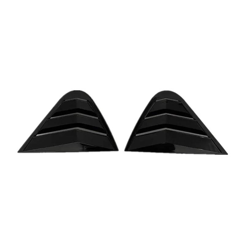 Spoiler Wing Für Seat Für Ibiza 2008 2009 2010 2011 2012 Auto Heckklappe Seitenfenster Shutter Cover Trim Aufkleber Vent Scoop ABS Kohlefaser ABS Heckspoiler(Gloss Black) von SIMBAE