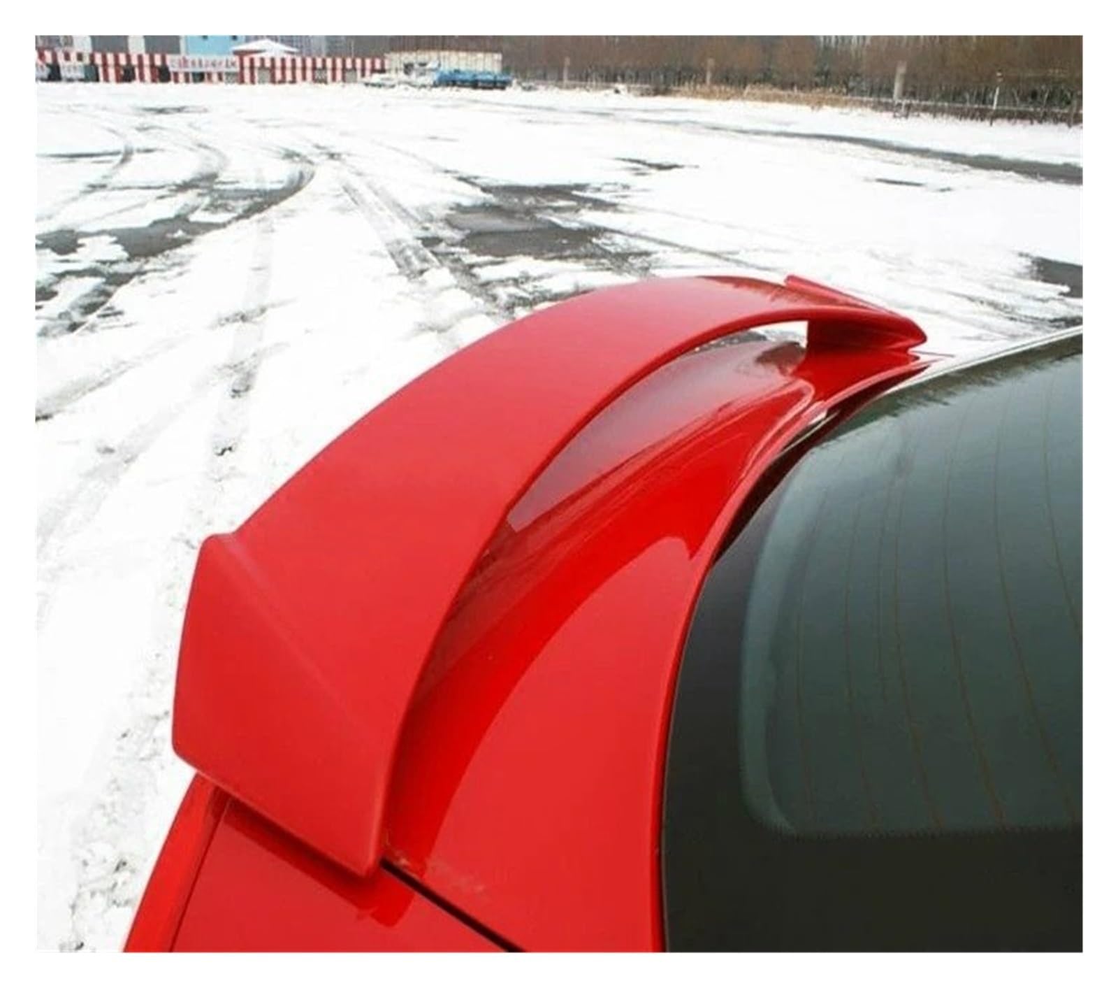Spoiler Wing Für Skoda Für Octavia 2008 2009 2010 2011 2012 Spoiler RS ​​Stil ABS Material Auto Hinten Flügel Primer Farbe Heckspoiler Heckspoiler(Rot) von SIMBAE