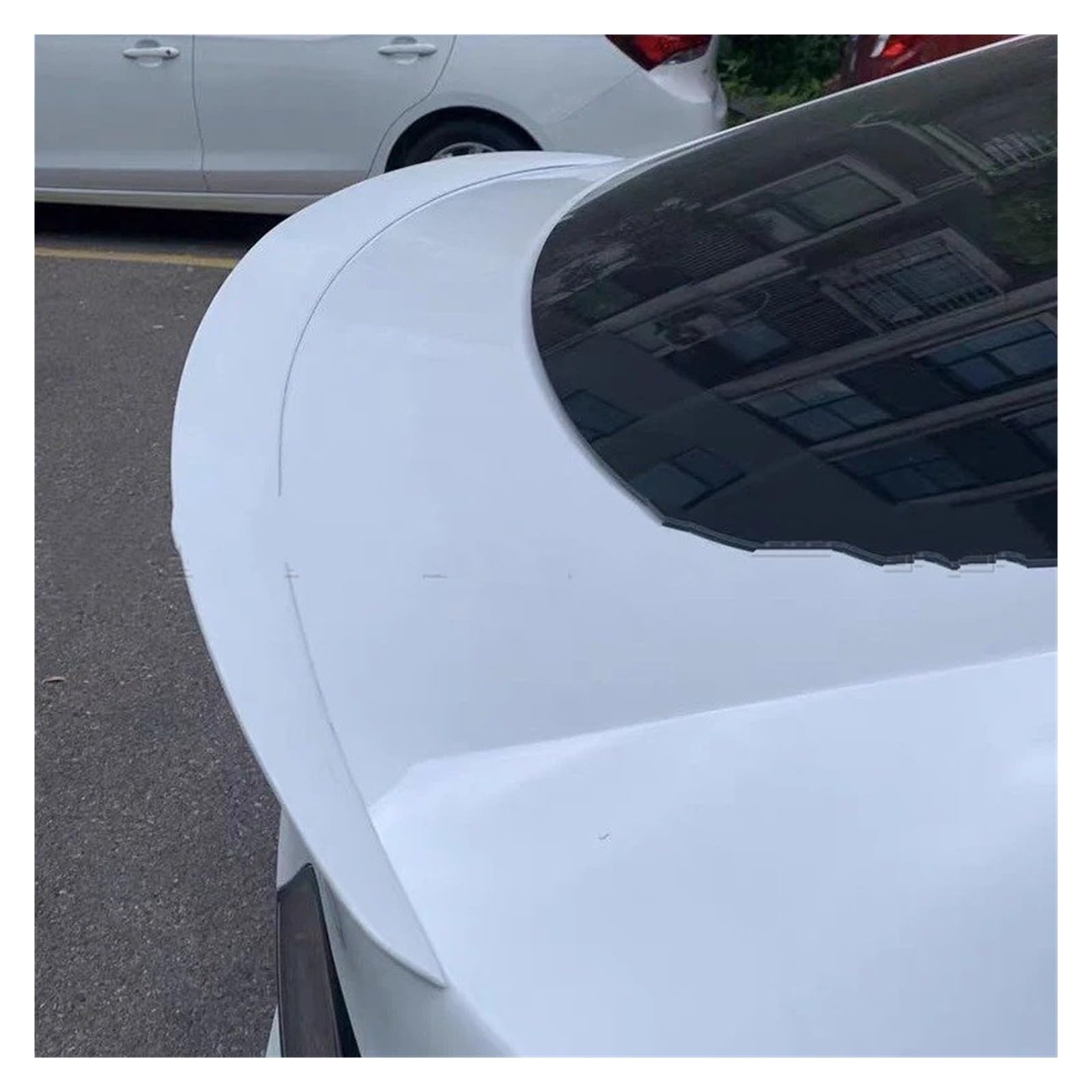 Spoiler Wing Für Tesla Für Modell 3 Y 2016-2019 2020 2021 2022 2023 Heckspoiler Flügelsplitter Air Dam Hochleistungs-Tuning-Zubehör Heckspoiler(3 White) von SIMBAE