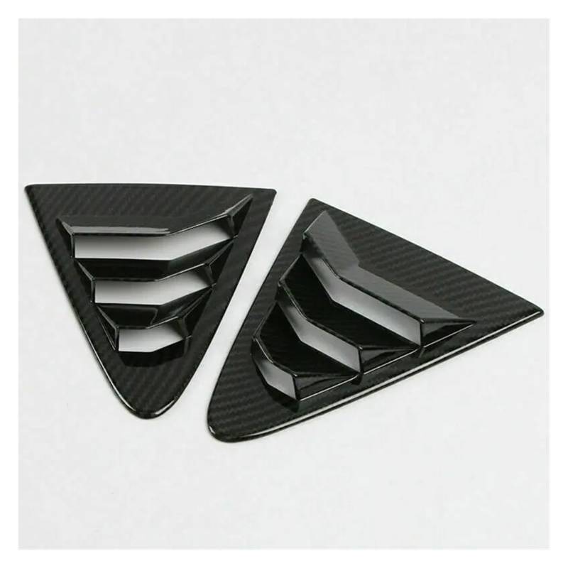 Spoiler Wing Für Toyota Für Corolla Limousine 2019-2023 Auto Heckklappe Fenster Seitenverschluss Abdeckung Trim Aufkleber Vent Scoop ABS Carbon Faser Schwarz Heckspoiler(Carbon) von SIMBAE