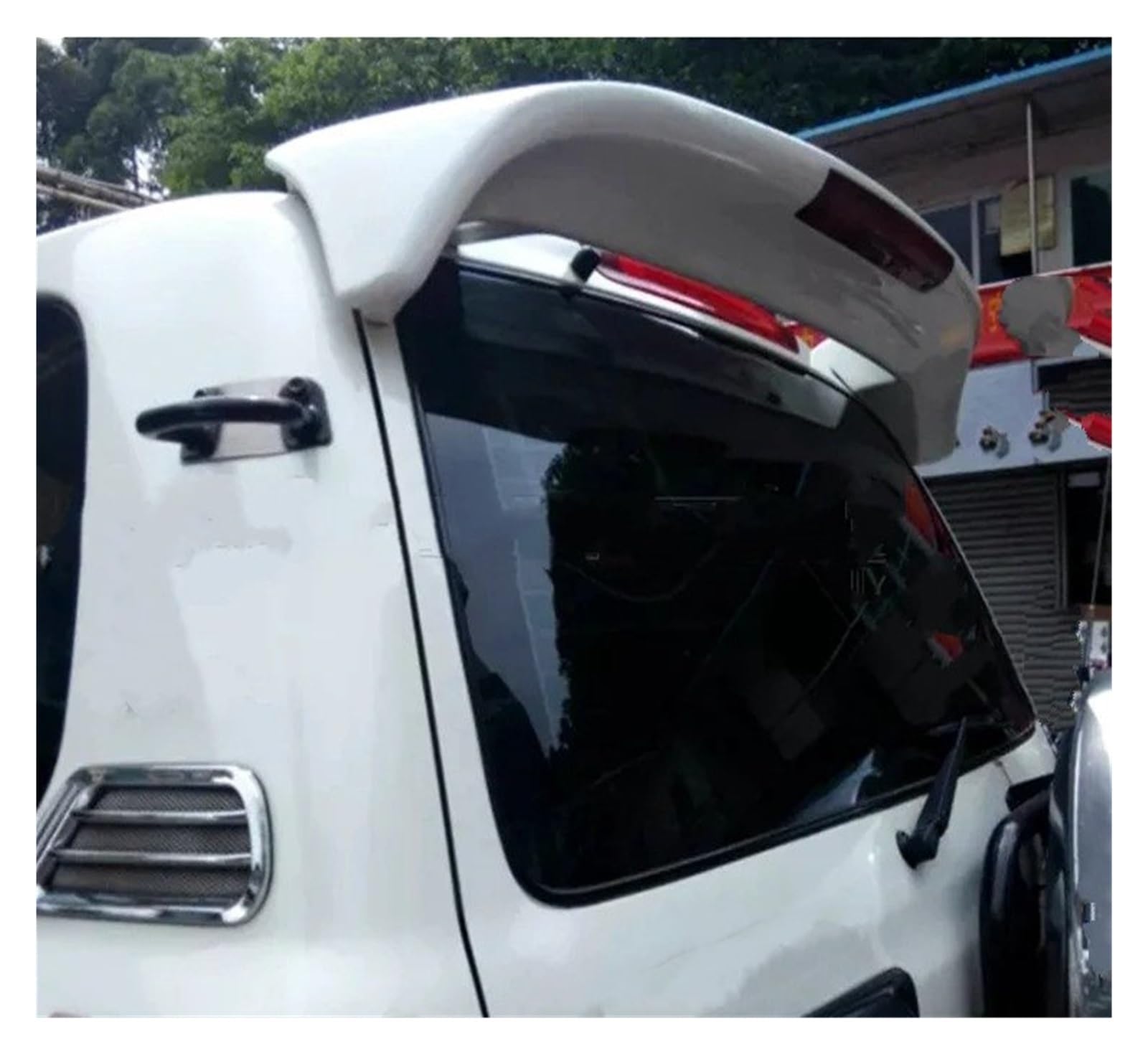 Spoiler Wing Für Toyota Für Land Für Cruiser FJ/LC 80 100 4700 4500 Unlackiert ABS Schwanz Flügel Dach Visier Heckspoiler Heckspoiler(Weiß) von SIMBAE