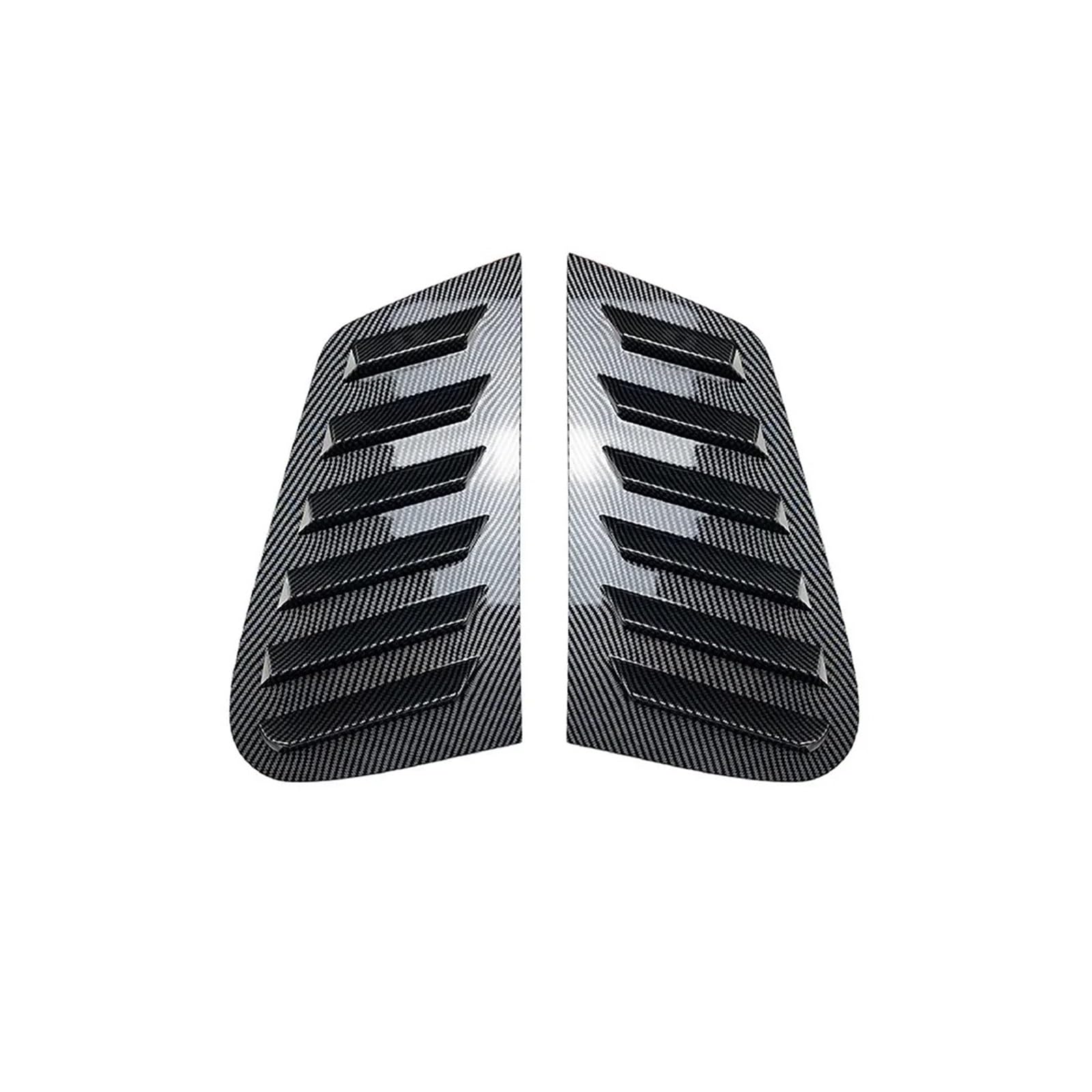 Spoiler Wing Für VW Für Polo 5-Türer Schrägheck MK4 9N 2002-2008 Auto Heckklappe Seitenfenster Shutter Cover Trim Aufkleber Vent Scoop ABS Heckspoiler(Carbon) von SIMBAE
