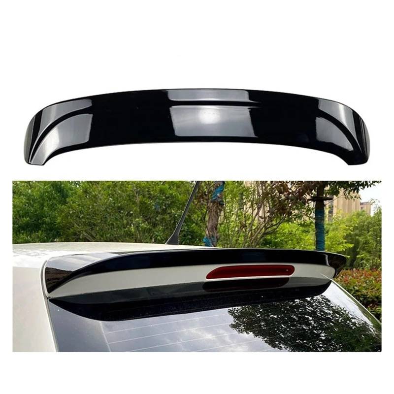 Spoiler Wing Für VW Für Polo MK5 6R 6C 2011-2017 Auto Heckkofferraum Fix Wing Lip Spoiler Glänzend Schwarz ABS Karosseriemodifikation Heckspoiler(Glossy Black) von SIMBAE