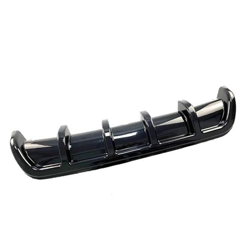 Spoiler Wing Glänzend Schwarz Auto Heckstoßstange Lip Diffusor 6 Shark Fin Spoiler Universal Für VW Für Golf MK3 5 6 Für GTI MK7 Zubehör Heckspoiler(Schwarz) von SIMBAE