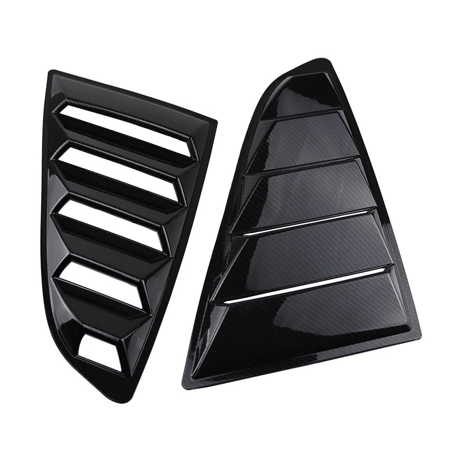 Spoiler Wing Heckklappen-Luftauslass-Abdeckung Für Seitenfenster, Spoiler, Auto-Tuning-Panel, Seitliche Lüftungsabdeckung Für Ford Für Mustang 2015–2023 Heckspoiler(Carbon Fiber Copy) von SIMBAE