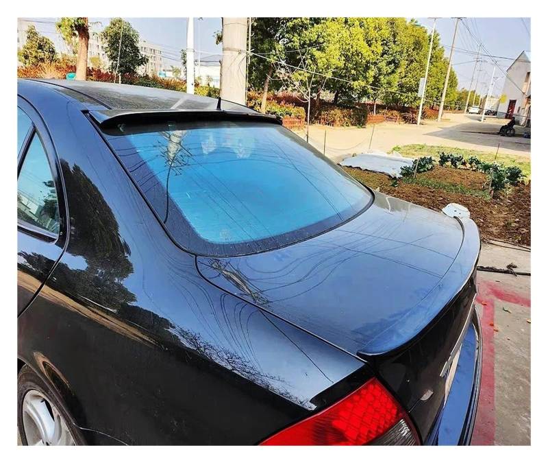 Spoiler Wing Hinten Dach Stamm Deckel Auto Spoiler Flügel Für Benz E-Klasse W211 E180 200 260 300 320 240 230 280 35 Tuning Zubehör Teil Heckspoiler(Roof Glossy Black) von SIMBAE