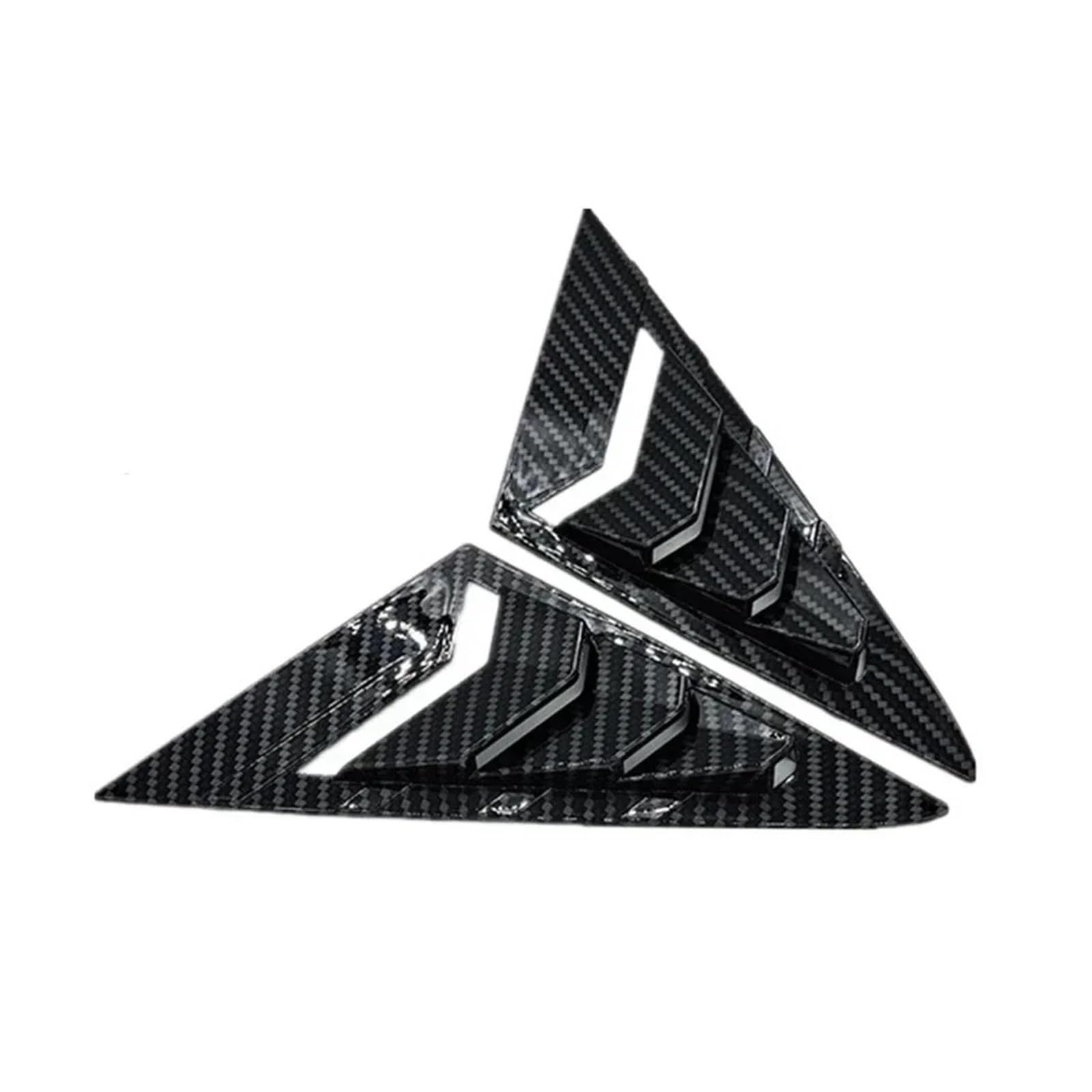 Spoiler Wing Hinten Vorne Dreieck Fenster Jalousie Seite Shutter Blind Shades Abdeckung Trim Aufkleber Vent Für VW Für Golf 7/7,5 MK7/7,5 Für GTI R 2014-2020 Heckspoiler(Front Carbon) von SIMBAE