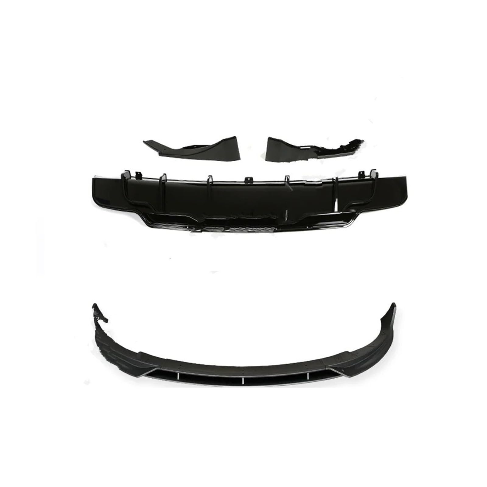 Spoiler Wing Mattschwarzer Frontspoilerlippen-Splitter-Heckdiffusorspoiler Für Tesla Für Modell 3 Y 2017-2023 Body Kits Heckspoiler(M3 Set b) von SIMBAE