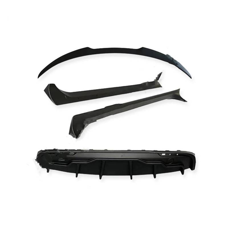 Spoiler Wing Mattschwarzer Frontspoilerlippen-Splitter-Heckdiffusorspoiler Für Tesla Für Modell 3 Y 2017-2023 Body Kits Heckspoiler(Y Default Set 3) von SIMBAE