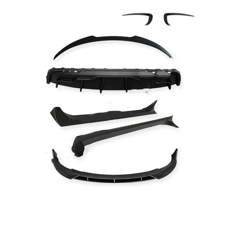 Spoiler Wing Mattschwarzer Frontspoilerlippen-Splitter-Heckdiffusorspoiler Für Tesla Für Modell 3 Y 2017-2023 Body Kits Heckspoiler(Y Whole Set) von SIMBAE