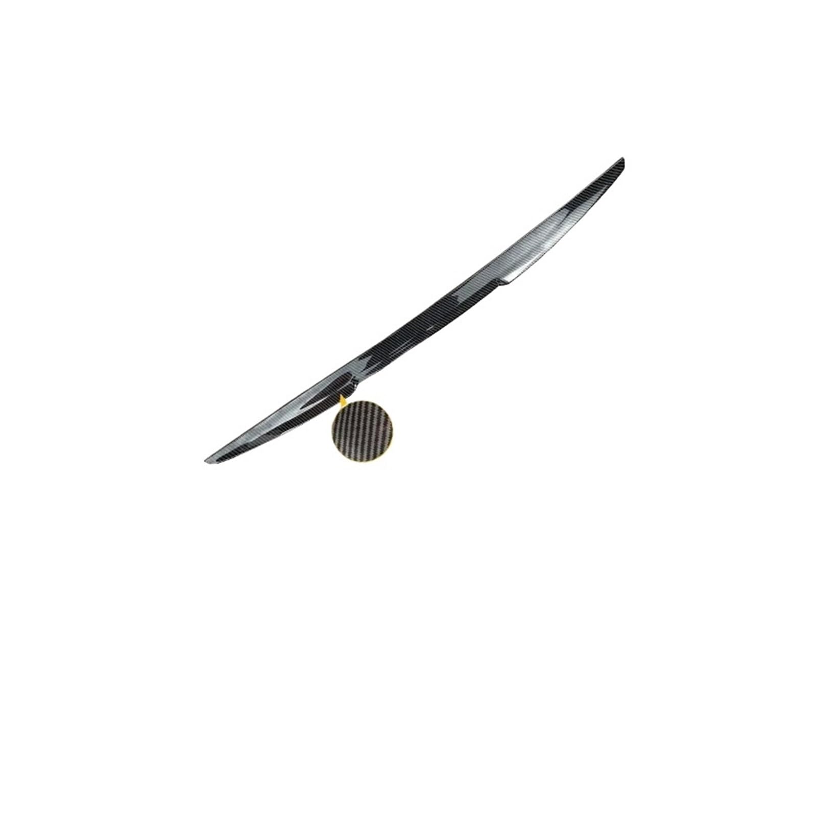 Spoiler Wing Spoiler Für Toyota Für Prius 2009-2014 PU Weichen Kunststoff Auto Hinten Stamm Flügel M4 Stil Spoiler Außen Tuning Körper Kit Zubehör Heckspoiler(Carbon Look) von SIMBAE
