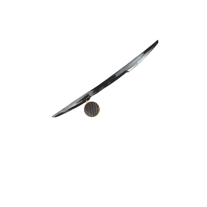 Spoiler Wing Spoiler Für Toyota Für Prius 2009-2014 PU Weichen Kunststoff Auto Hinten Stamm Flügel M4 Stil Spoiler Außen Tuning Körper Kit Zubehör Heckspoiler(Carbon Look) von SIMBAE
