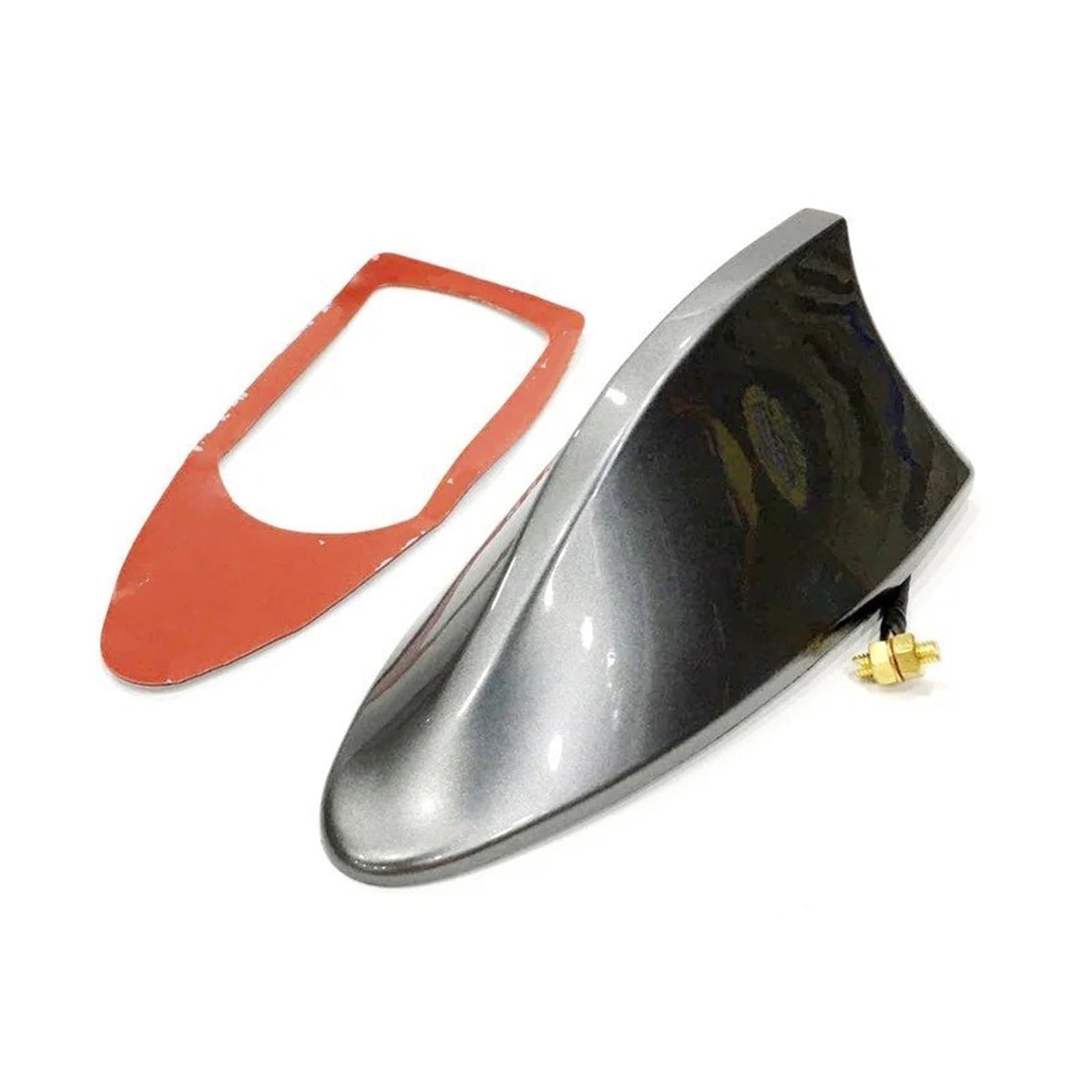 Spoiler Wing Universal Auto Shark Fin Antenne Auto Radio Signal Antennen Dach Antennen Für Hyundai Auto Styling Heckspoiler(Grey) von SIMBAE