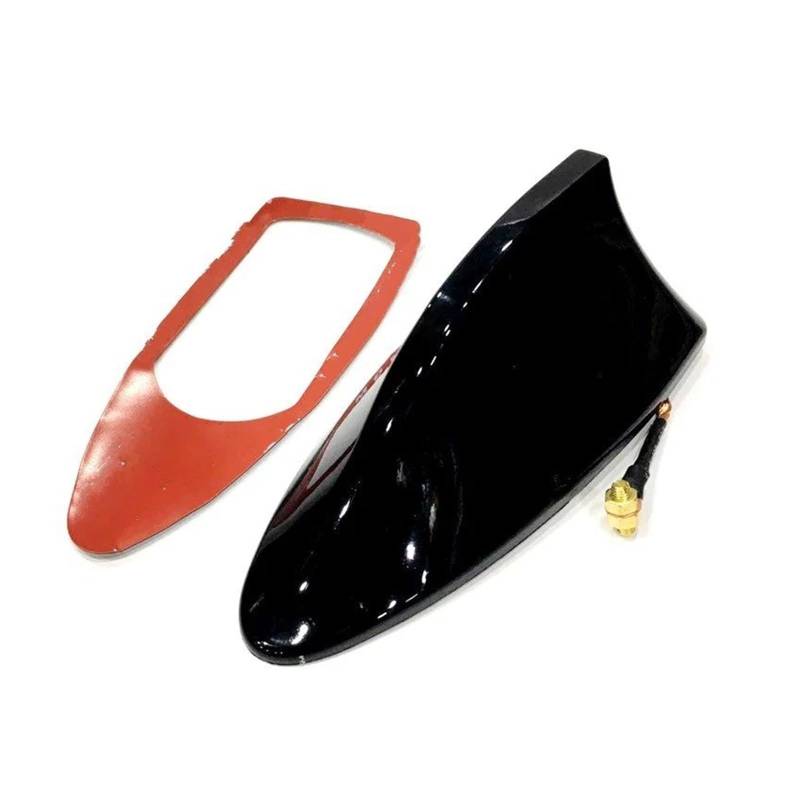 Spoiler Wing Universal Auto Shark Fin Antenne Auto Radio Signal Antennen Dach Antennen Für Hyundai Auto Styling Heckspoiler(Schwarz) von SIMBAE