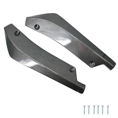 Spoiler Wing Universal Auto Vorne Hinten Stoßstange Streifen Lip Spoiler Diffusor Splitter Scratch Protector Carbon Fiber Winglets Seite Rock Erweiterung Heckspoiler(Kohlefaser) von SIMBAE