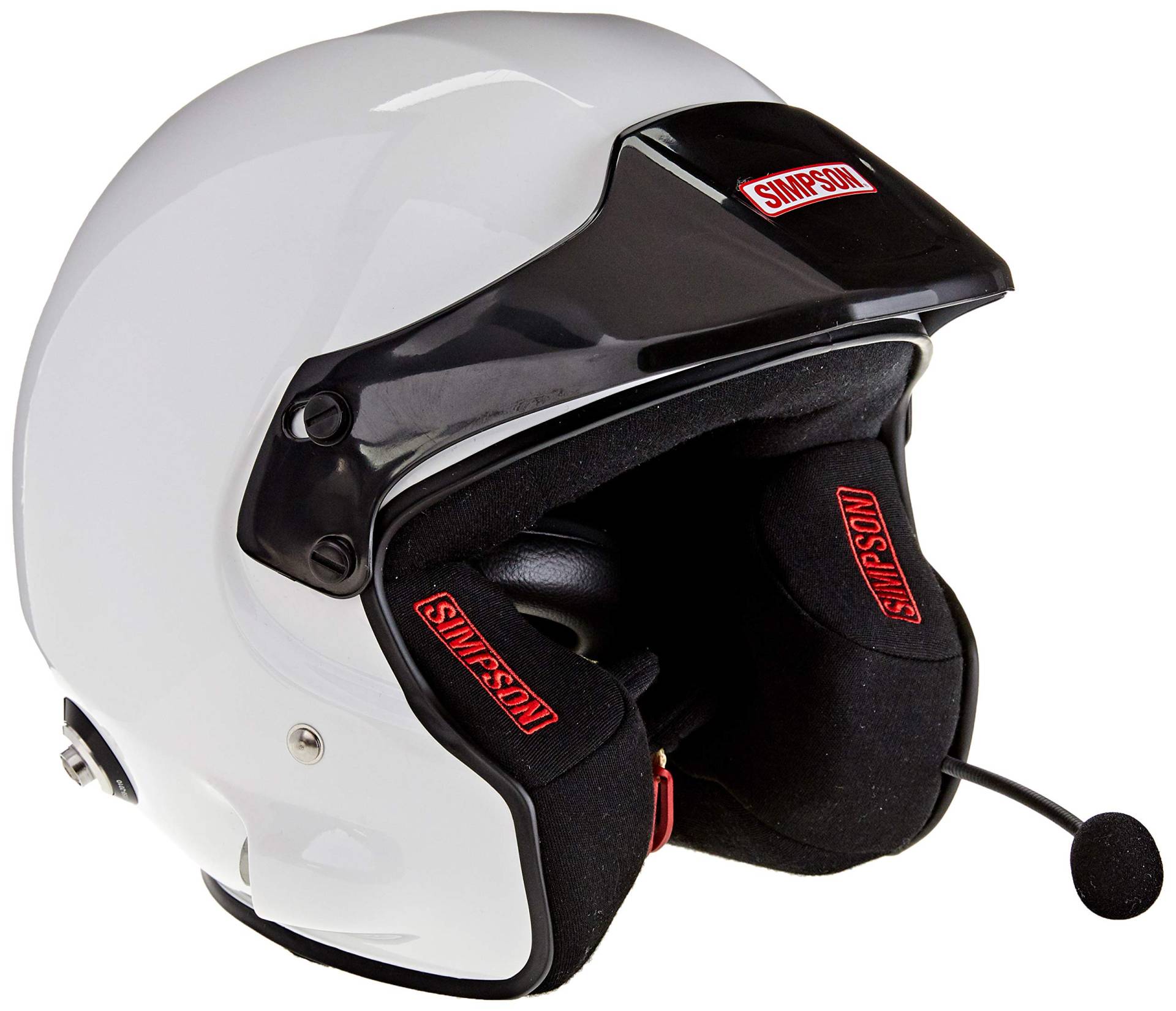 Simpson AA0130EG2M540018 Helm Rally 8859 Fia White Peak, XL von SIMPSON