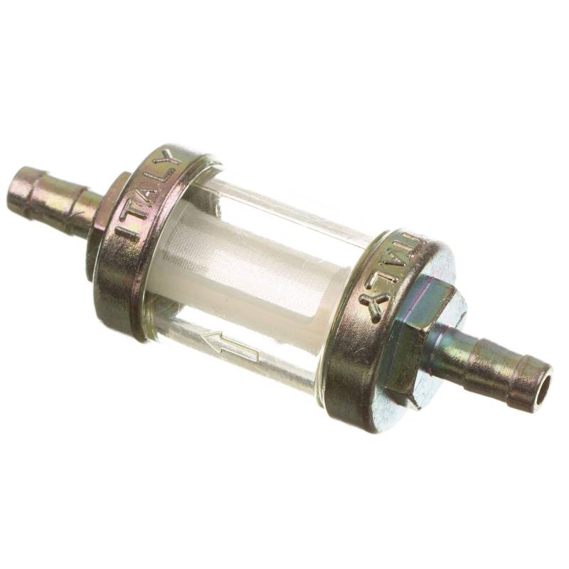 Benzinfilter O.M.G. - massive Metallausführung - Ø6mm-Anschluss, z.B. für Simson von SIMSON
