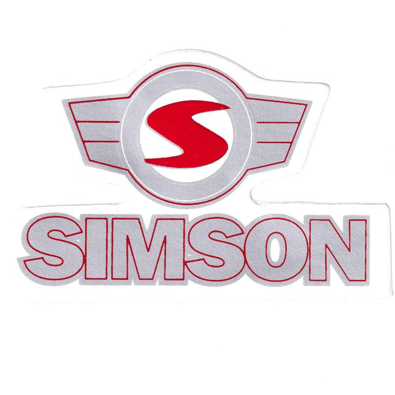 Klebefolie 'Simson'-Schriftzug u. Emblem von SIMSON