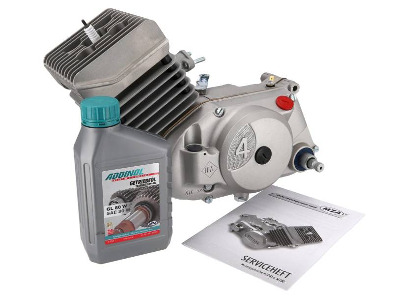 Motor 50ccm, 4-Gang, Gehäuse Silber, NPC, 60km/h - Simson S51, KR51/2 Schwalbe, SR50 von SIMSON