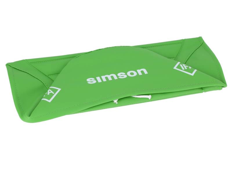 Sitzbezug strukturiert, hellgrün/hellgrün für Endurositzbank mit SIMSON-Schriftzug - Simson S50, S51, S70 Enduro von SIMSON