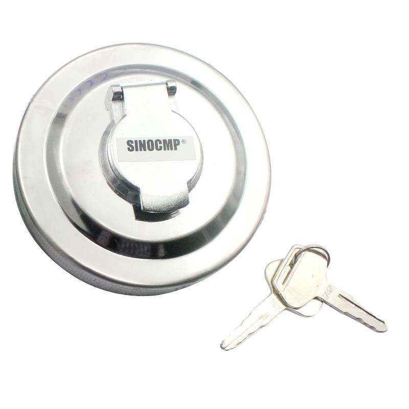 20Y-04-11160 20Y-04-11161 Kraftstofftankdeckel - SINOCMP Tankdeckel mit 2 Schlüsseln für Komatsu,3 Monate Garantie von SINOCMP