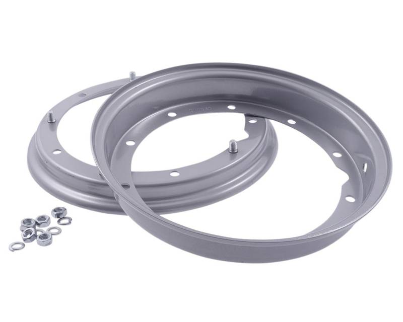 SIP Felge 2.10-10, offen, silber kompatibel mit Vespa PK 50 XL, Elestart 50 V5X3T 2T AC, P200E, PX200 E 200 VSX1T, P80X/PX80 E 80 V8X1T, PK 50 XL2, Elestart 50 V5X3T von SIP