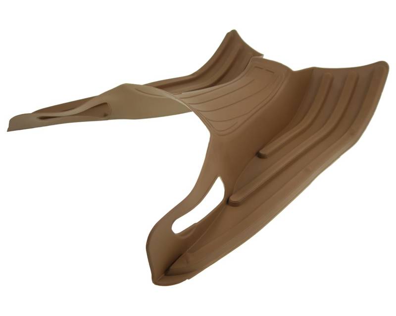SIP Fußmatte STYLE braun beige RAL 1011 kompatibel für VESPA GTS i.e. 300 ZAPM45200 4T LC, GTS Super Sport ZAPM45200, 125 ZAPM31300, GT ZAPM31100, ZAPM45200 von SIP