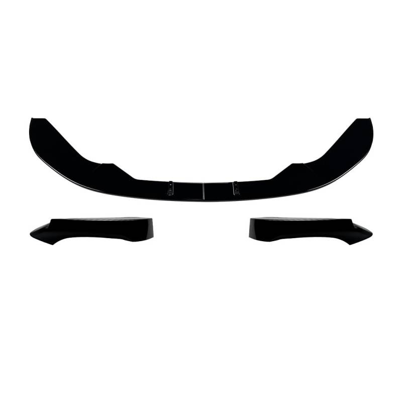 Auto Frontstoßstange Frontspoiler Für 1er F20 F21 Für LCI 2015-2019 Für MP Frontstoßstange Lip Splitter Diffusor Body Kit Spoiler Stoßstangenschutz Zubehör(Gloss Black Set) von SISAWUEU