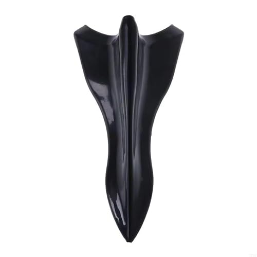 Auto Frontstoßstange Frontspoiler Für 77HF Universal Truck Shark Fin Diffusor Generator Auto Flügel Dach Spoiler Bumpear Auto Dekorative Lip Spoiler Flügel Aufkleber Weiche Flossen(Black) von SISAWUEU