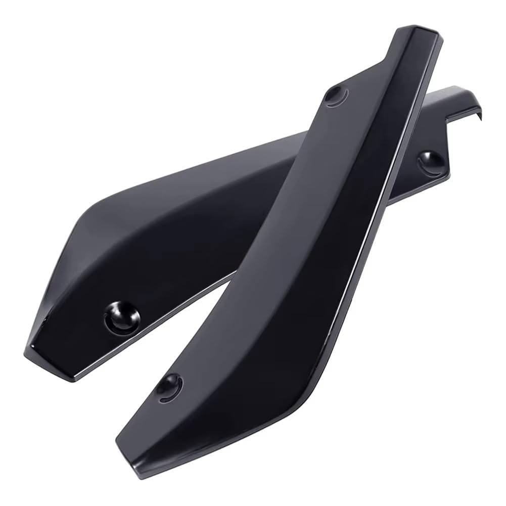 Auto Frontstoßstange Frontspoiler Für A4 Für B8 Universal Auto Vorne Hinten Stoßstange Streifen Lip Diffusor Splitter Spoiler Scratch Seite Rock Auto Spoiler Zubehör(Glossy Black) von SISAWUEU