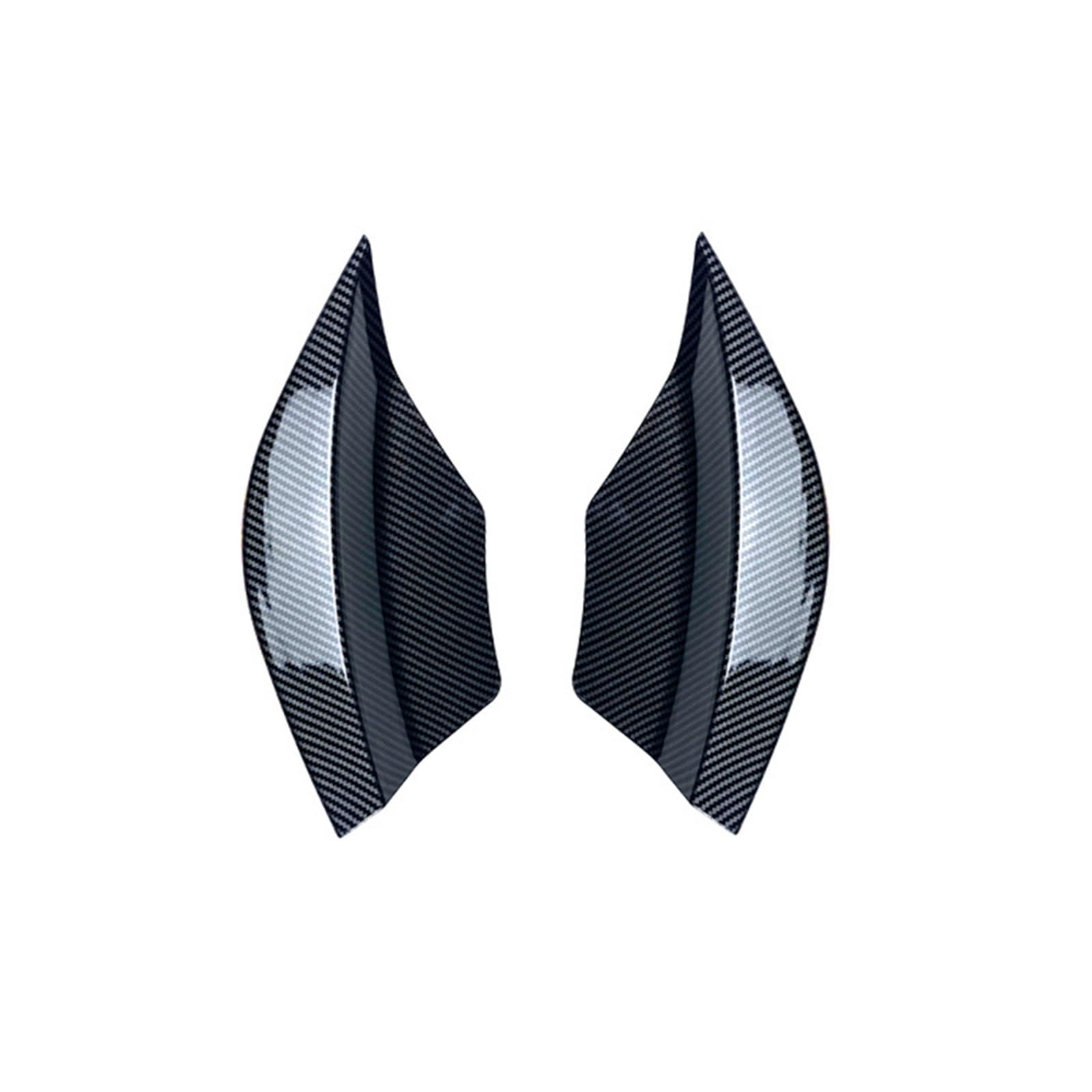 Auto Frontstoßstange Frontspoiler Für Benz Für A Für Klasse W176 Für A180 Für A200 Für A250 2013-2018 2 Teilige Auto Heckstoßstangen Seitensplitter Spoiler Canards Kotflügeldekoration(Fiber) von SISAWUEU