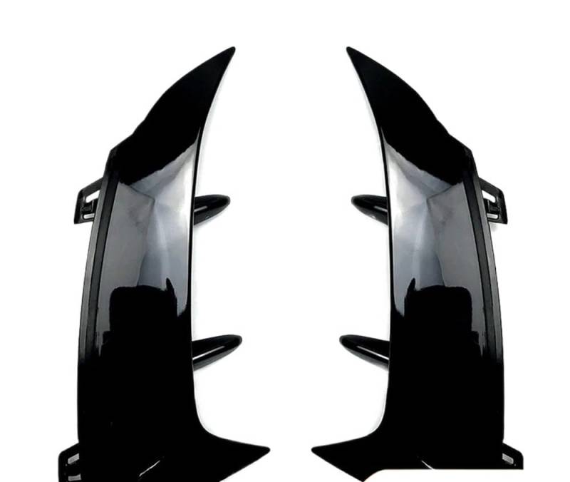 Auto Frontstoßstange Frontspoiler Für Benz Für A Für Klasse W177 Für A180 Für A200 Für A220 Für AMG Für Fließheck 2018-2023 Kotflügel Canard Heckstoßstangenverkleidung Lippenspoiler(Gloss Black) von SISAWUEU