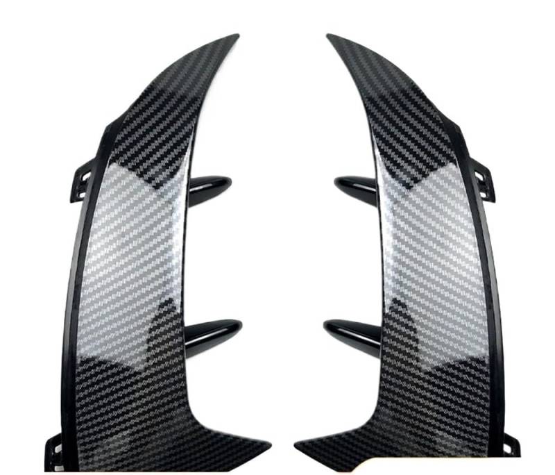 Auto Frontstoßstange Frontspoiler Für Benz Für A Für Klasse W177 Für A180 Für A200 Für A220 Für AMG Für Fließheck 2018-2023 Kotflügel Canard Heckstoßstangenverkleidung Lippenspoiler(Look) von SISAWUEU