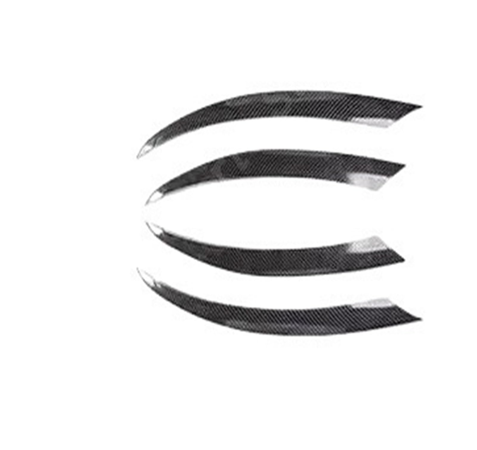 Auto Frontstoßstange Frontspoiler Für Benz Für C Für Klasse W205 C205 S205 2015-2018 Frontlippe Stoßstange Spoiler Splitter Nebelscheinwerfer Kühlergrill Entlüftungsabdeckung Tuning(Look) von SISAWUEU