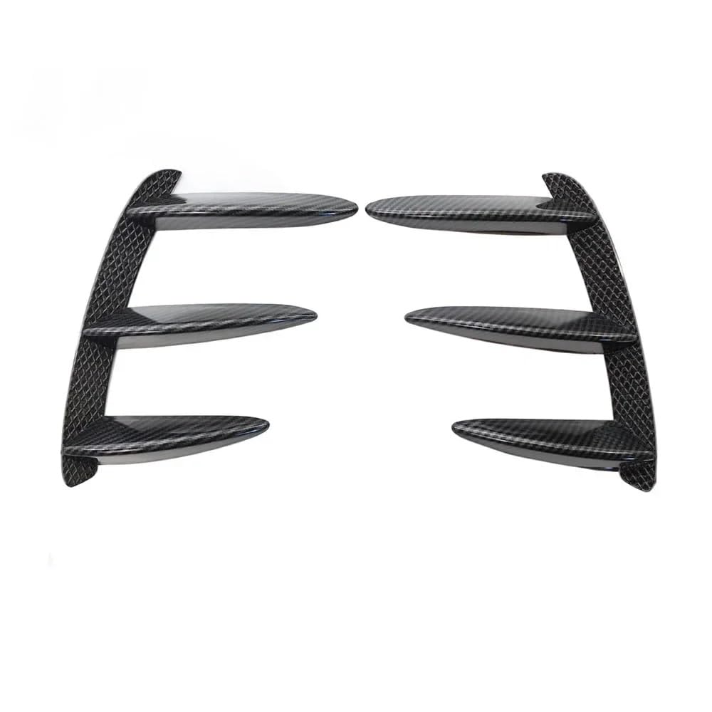 Auto Frontstoßstange Frontspoiler Für Benz Für W176 Für A200 Für A250 Für A260 Für A45 Für AMG Auto Styling 1 Paar Auto Schwarz Muster Heckstoßstange Splitter Spoiler Canard(Pattern) von SISAWUEU