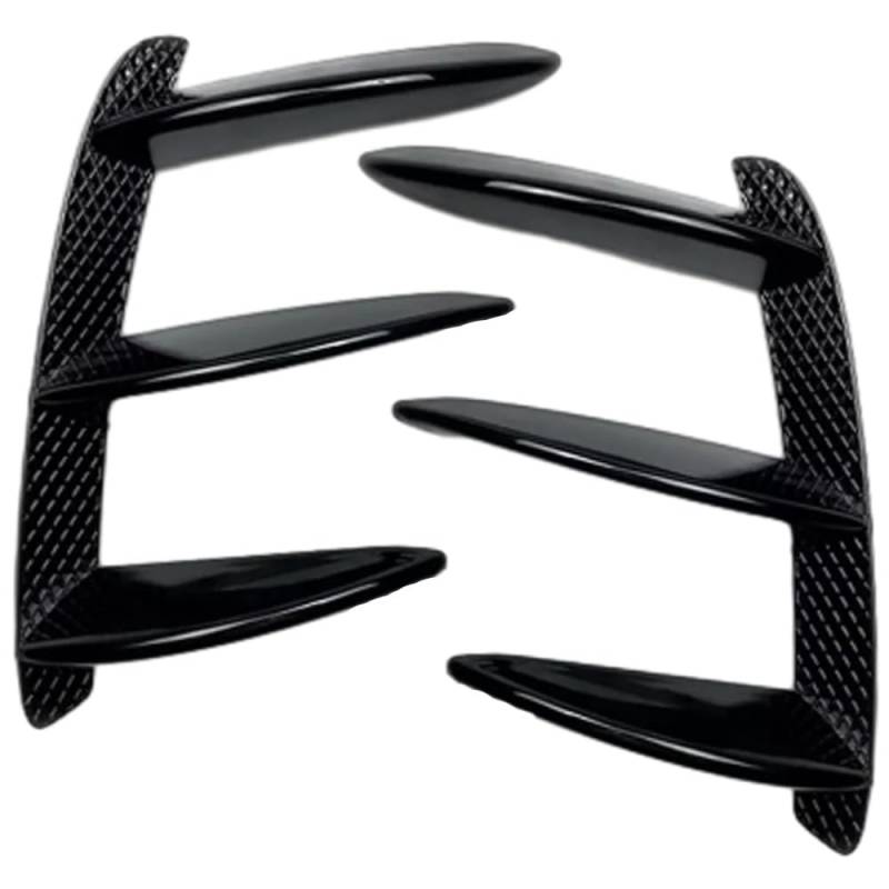 Auto Frontstoßstange Frontspoiler Für Benz W176 Für A160 A180 A200 A250 A260 Für A45 Für AMG Für Fließheck 2013-2018 Paar Auto Heckstoßstange Splitter Spoiler Canard(Glossy Black) von SISAWUEU