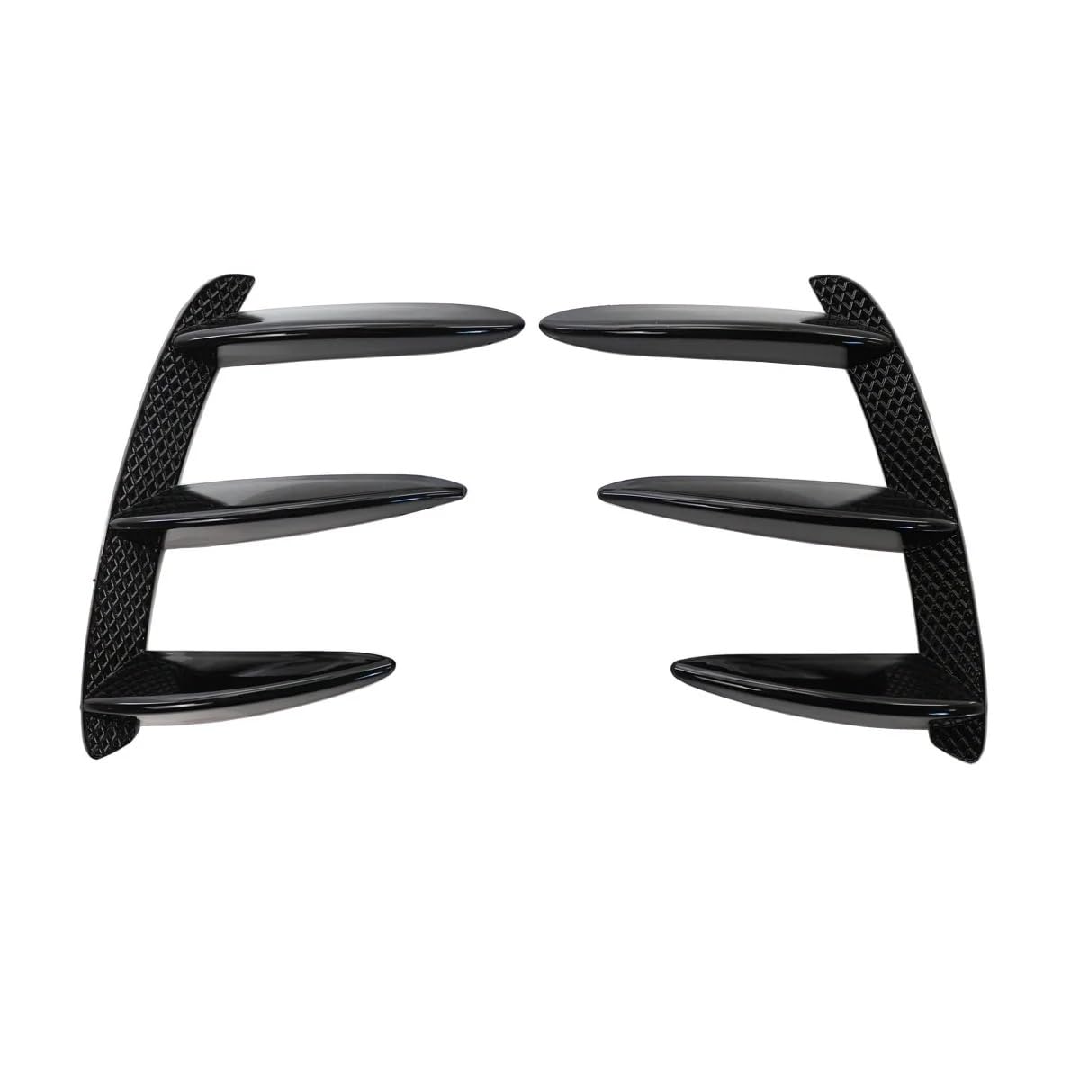 Auto Frontstoßstange Frontspoiler Für Benz W176 Für A200 Für A250 Für A260 Für A45 Für AMG Auto Styling Schwarz Muster Heckstoßstange Splitter Spoiler Canard(Black) von SISAWUEU