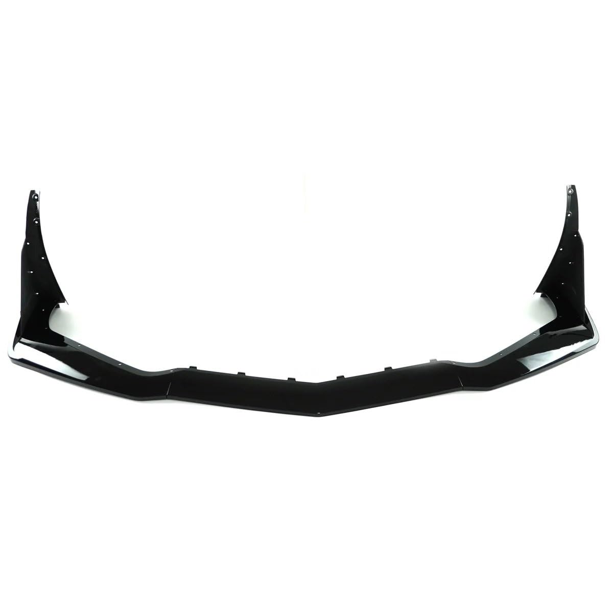 Auto Frontstoßstange Frontspoiler Für Chevrolet Für Corvette Für Zr1 Für C7 2014 2015-2019 Modifiziert Mit Frontstoßstange Lip Winglets Spoiler Splitter Body Kit(Glossy Black) von SISAWUEU