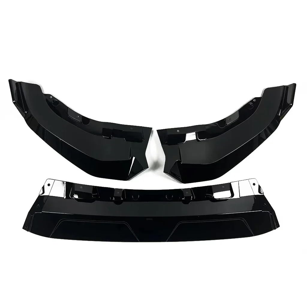 Auto Frontstoßstange Frontspoiler Für G07 Für X7 Für LCI 2023 2024 Auto Front Stoßstange Splitter Lip Spoiler Diffusor Schutz Abdeckung Body Kits Auto Spoiler Zubehör(Glossy Black) von SISAWUEU