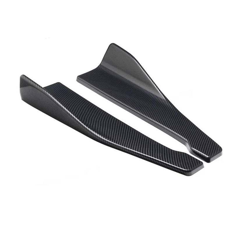 Auto Frontstoßstange Frontspoiler Für Peugeot 208 Für Versa Nissan Zubehör Universal Auto Seitenschweller Stoßstange Spoiler Splitter Protector Universal Frontschürze Lippe(Fiber) von SISAWUEU