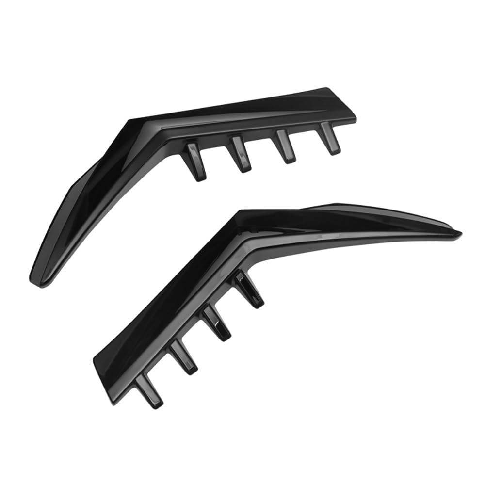 Auto Frontstoßstange Frontspoiler Für VW Für 8 Für MK8 Für GTI Für GTD Für TSI Für TD Für Pro 2020 2021 2022 2023 Heckscheiben Seitenkofferraumspoiler Canard Splitter(Glossy Black) von SISAWUEU