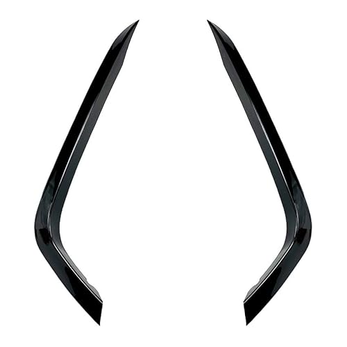 Auto Frontstoßstange Frontspoiler Für VW Für CC 2017 2018 2019 2020 Auto Front Stoßstange Splitter Seitenspoiler Air Vent Wind Messer Body Kits Auto Spoiler Zubehör(Glossy Black) von SISAWUEU