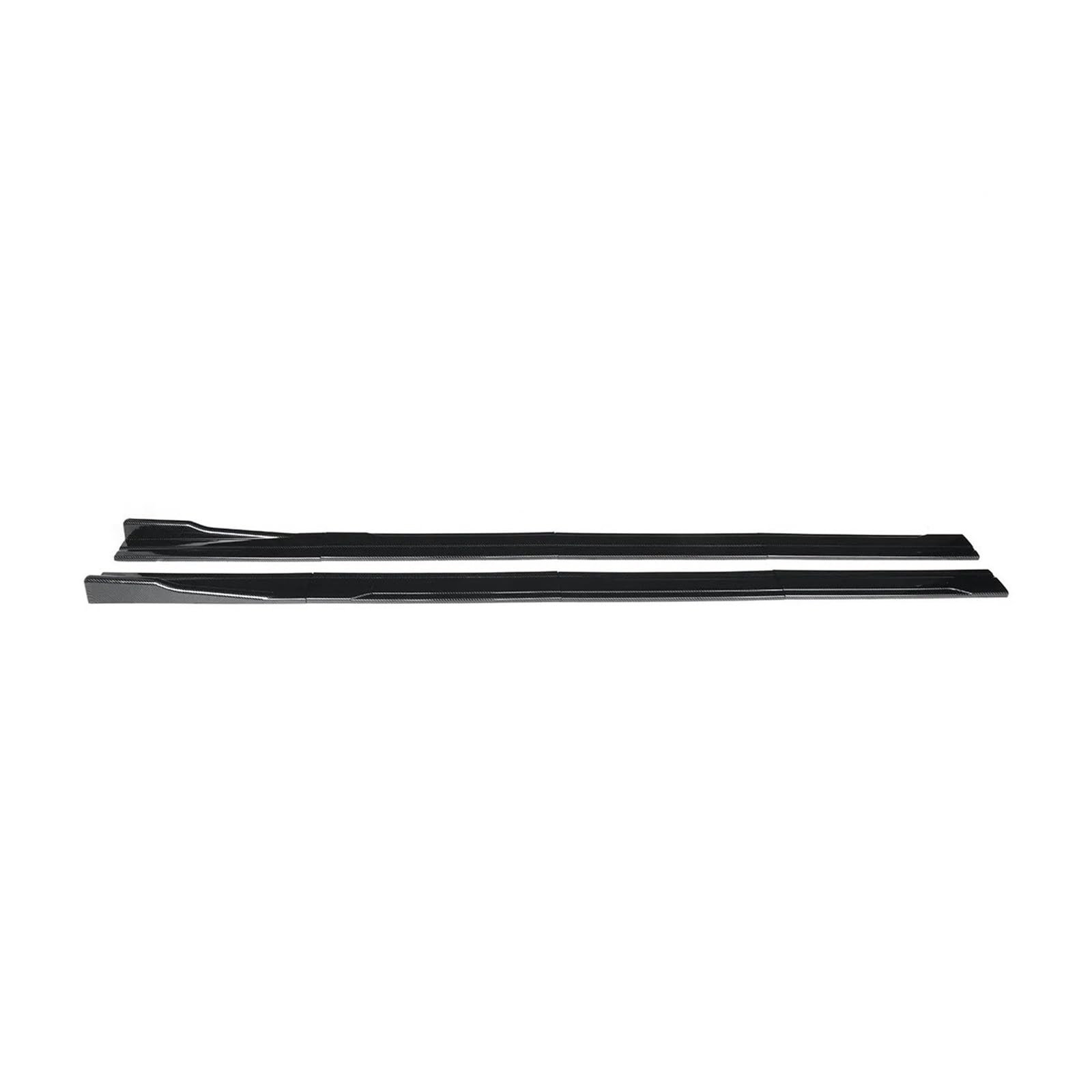 Auto Frontstoßstange Frontspoiler Für VW Für Passat Für Für Polo Für Mk5 Für Mk6 Für Mk7 Für Jetta Universal Seitenschweller Autos 2.2 M Winglet Splitter Lippen Seitenspoiler(Fiber Look) von SISAWUEU