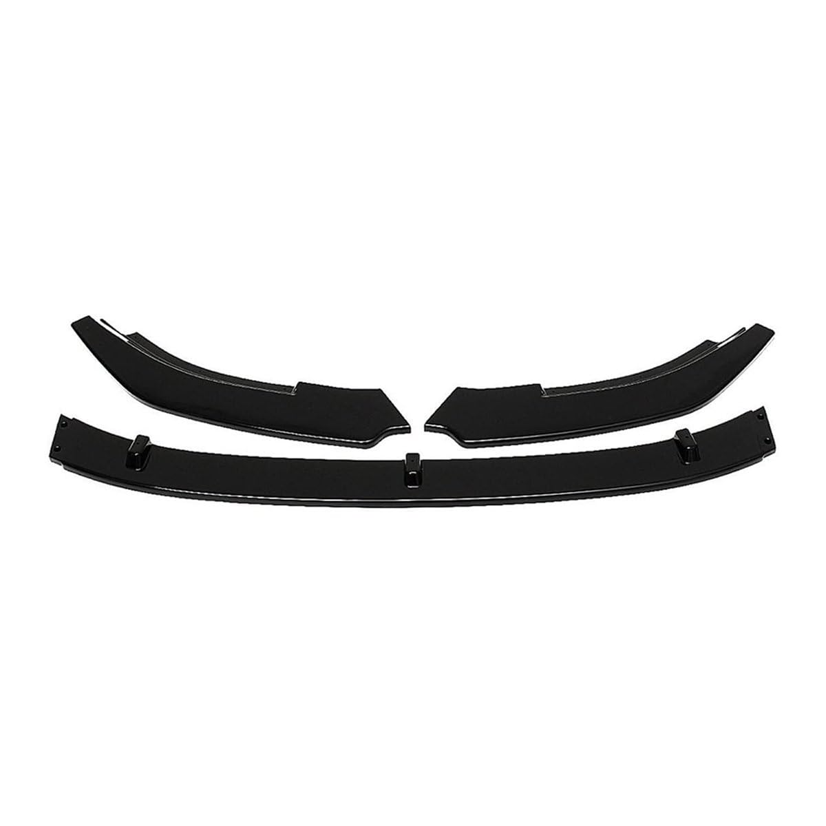 Auto Frontstoßstange Frontspoiler Für Vw Für 6 Für MK6 Für GTI Für GTD 2009-2013 Auto Frontstoßstange Lip Spoiler Splitter Diffusor Body Kit Tuning Stoßstange Lip(Glossy Black) von SISAWUEU